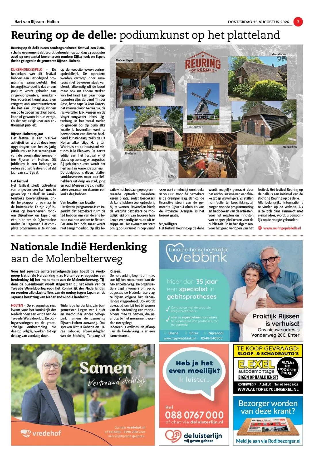 Hart van Rijssen-Holten, 13 augustus 2026, pagina 3